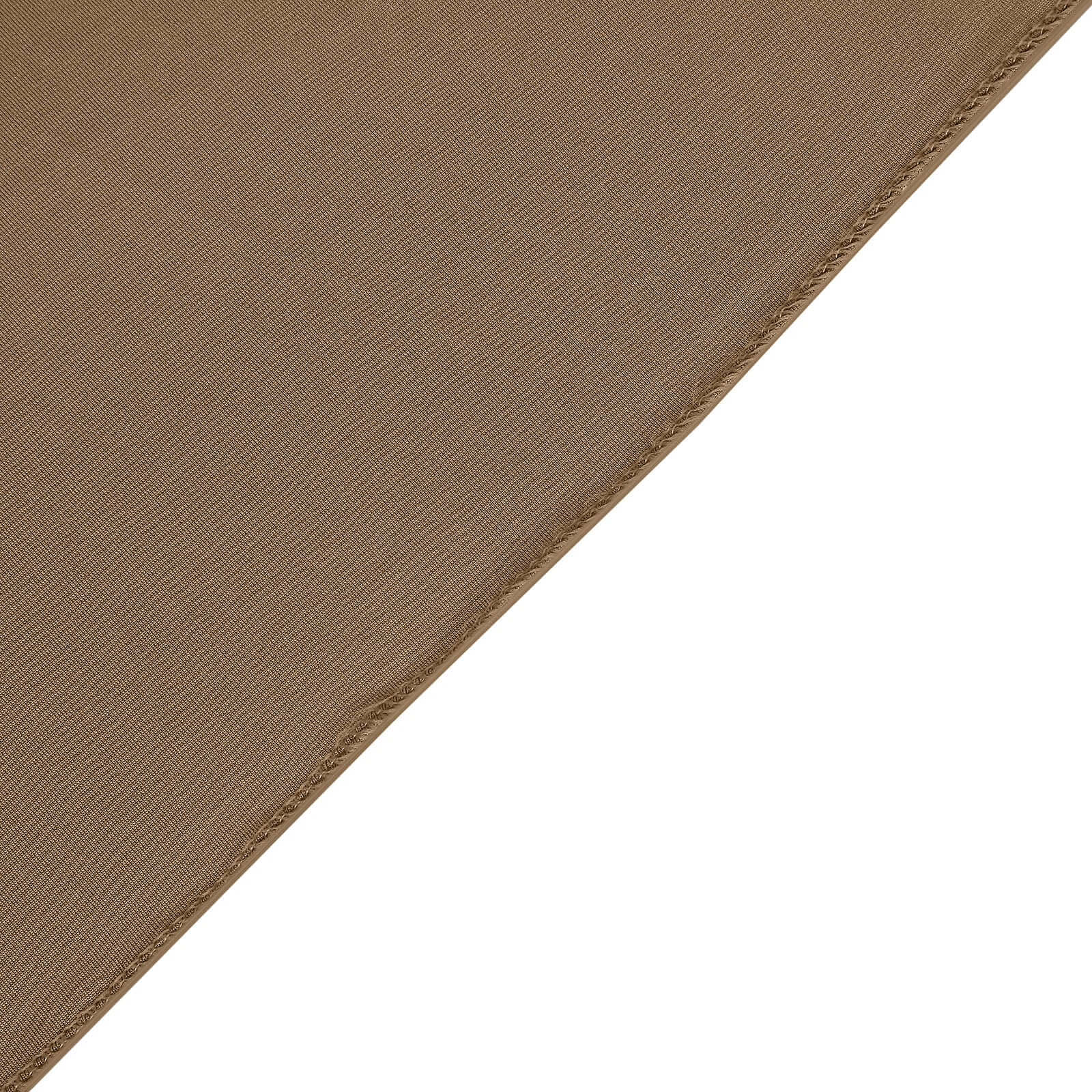 7.5ft Taupe Double-Sided Spandex Fit Cover for Party Backdrop Stand