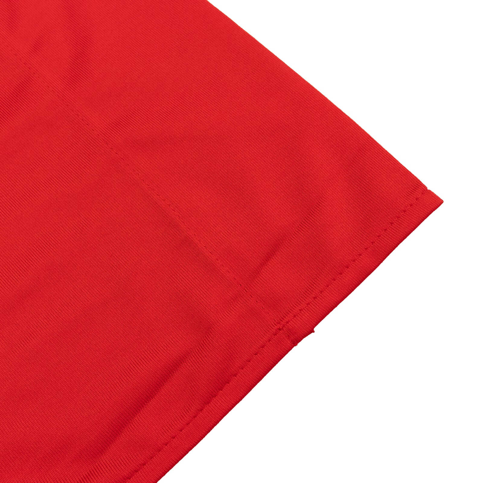 Hot Sale! Red Scuba Polyester Wrinkle-Free Event Curtain Drapes, Durable Flame Resistant Backdrop - 5ftx14ft