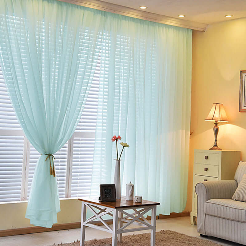 2-Pack Dusty Sage Green Flame-Resistant Chiffon Event Curtains, 10ftx10ft - Great for Events!