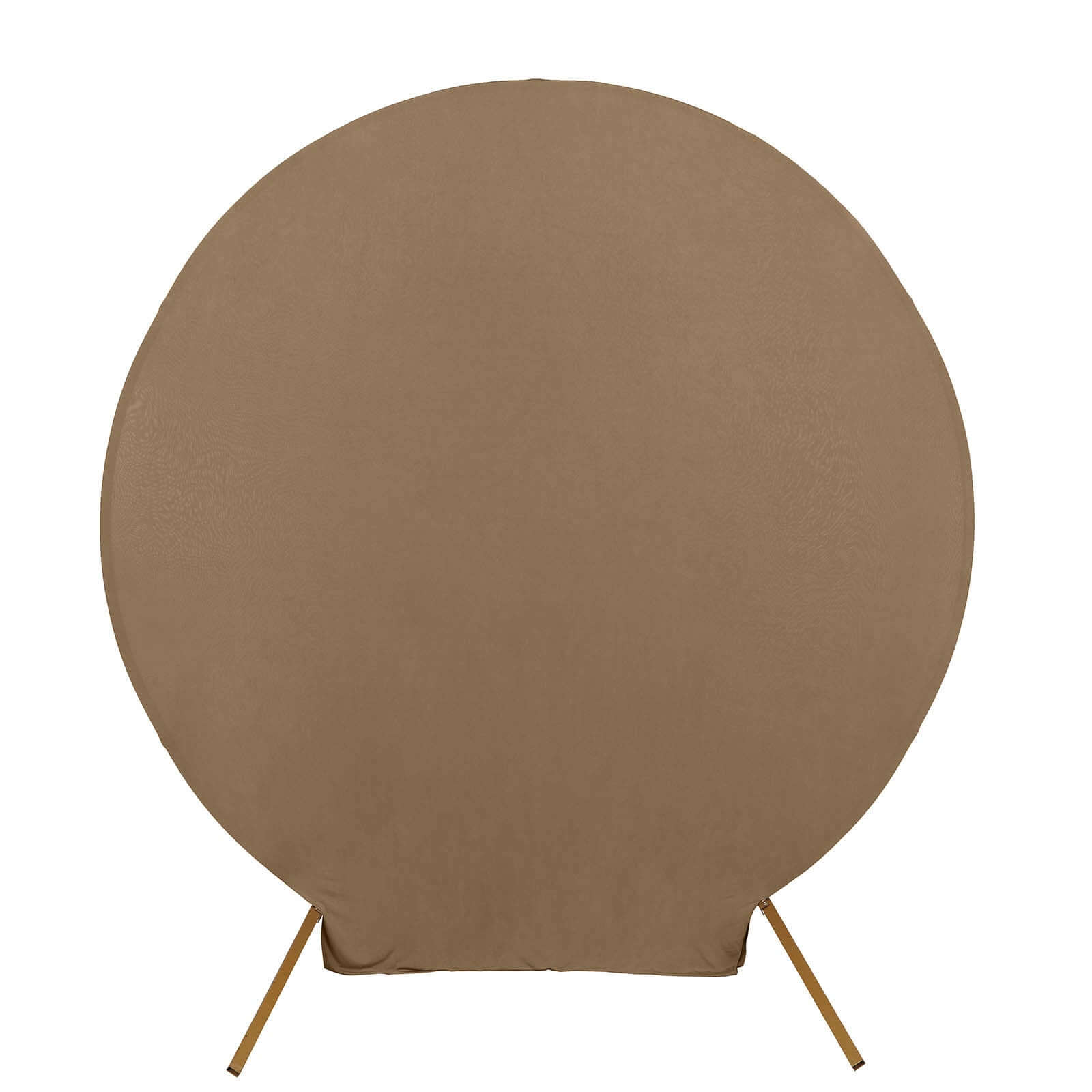7.5ft Taupe Double-Sided Spandex Fit Cover for Party Backdrop Stand