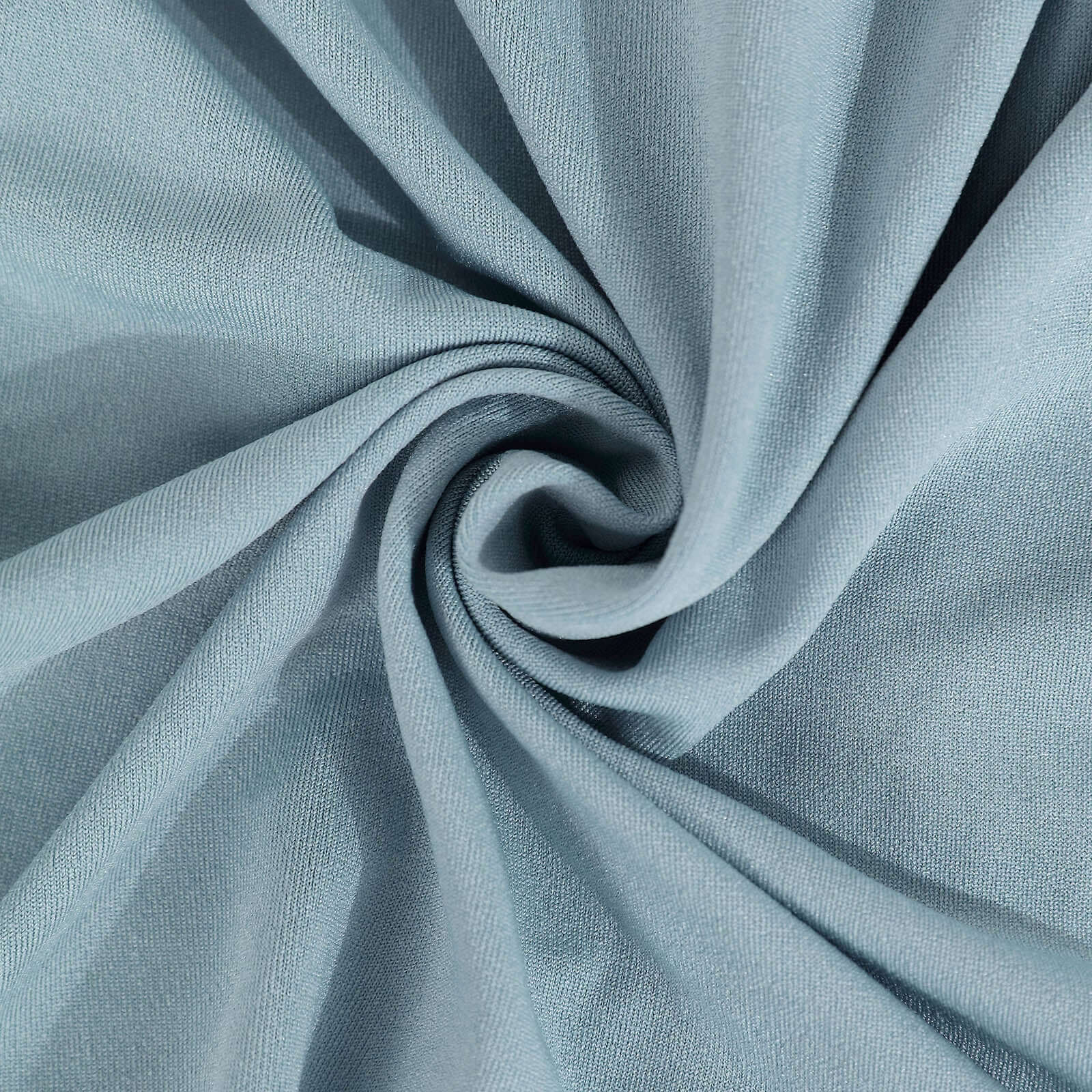 Hot Deal! Dusty Blue 4-Way Stretch Spandex Event Backdrop Curtain with Rod Pockets, 5ft x 16ft, Wrinkle-Free