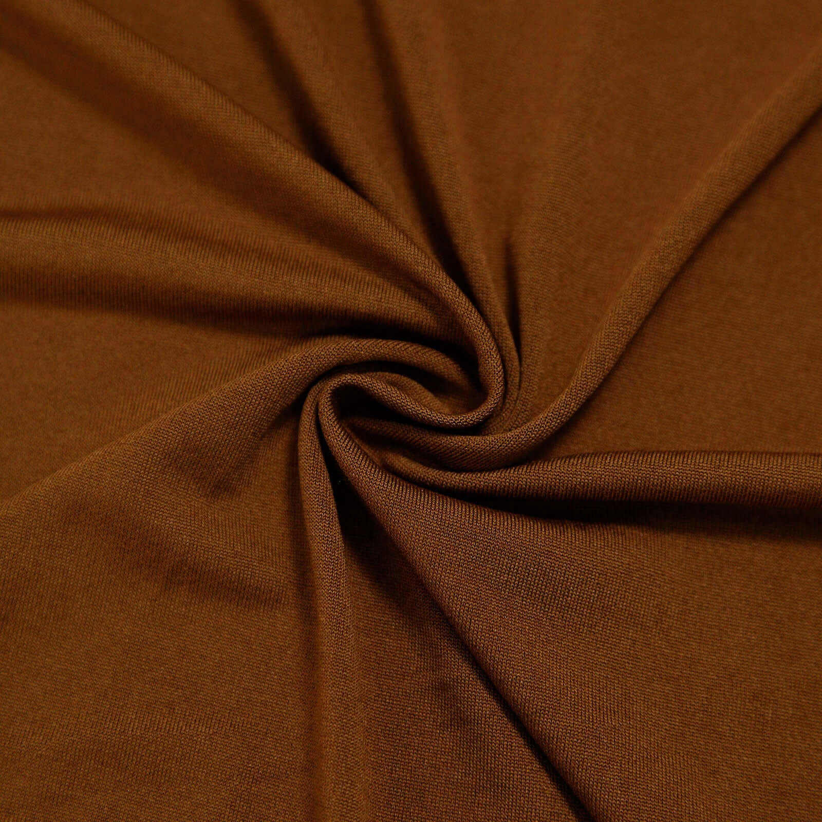 6ft Cinnamon Brown Spandex Fitted Cover for Round Top Wedding Arch - Ideal Decor