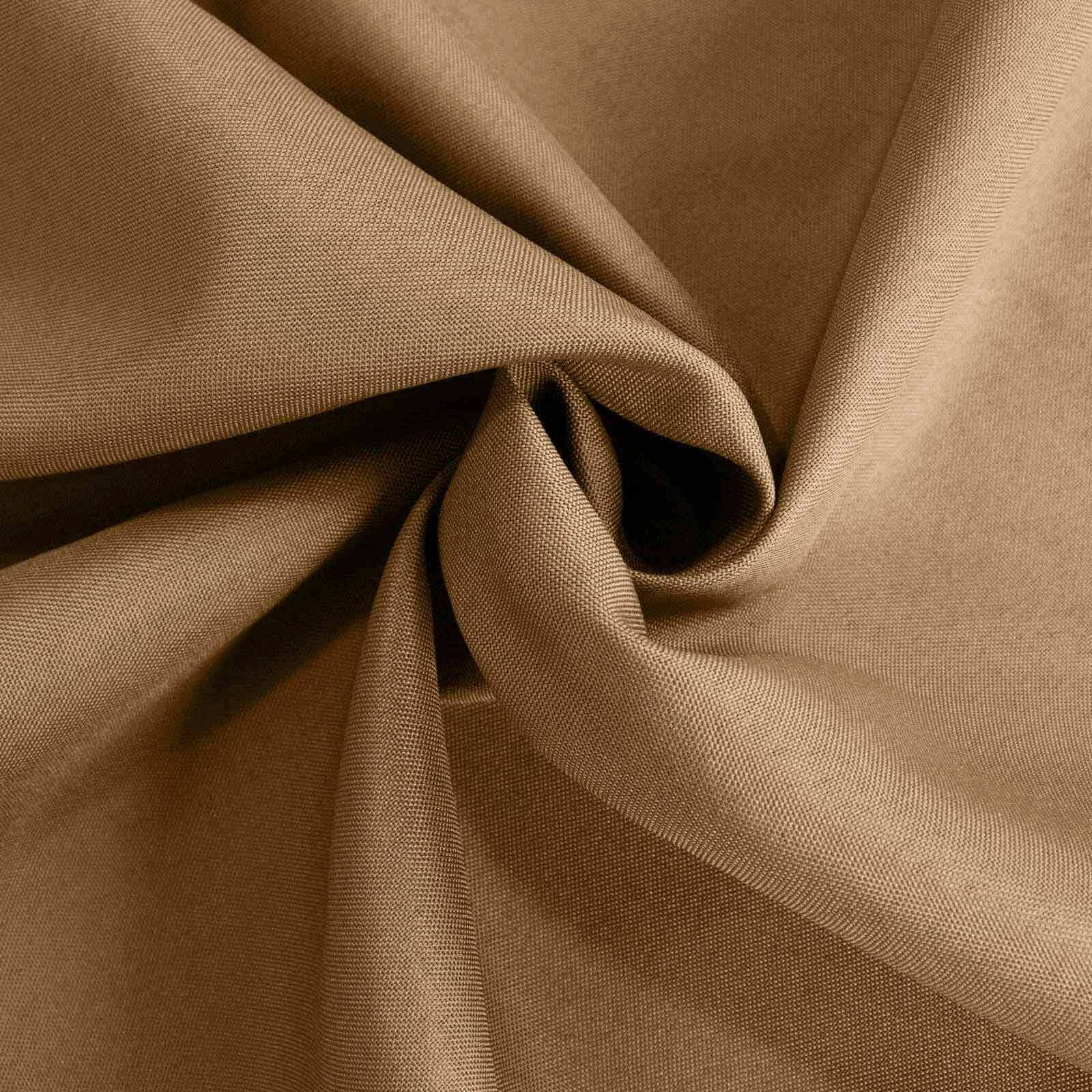 Exclusive Seamless Wrinkle-Resistant Taupe Polyester Tablecloth 90x156