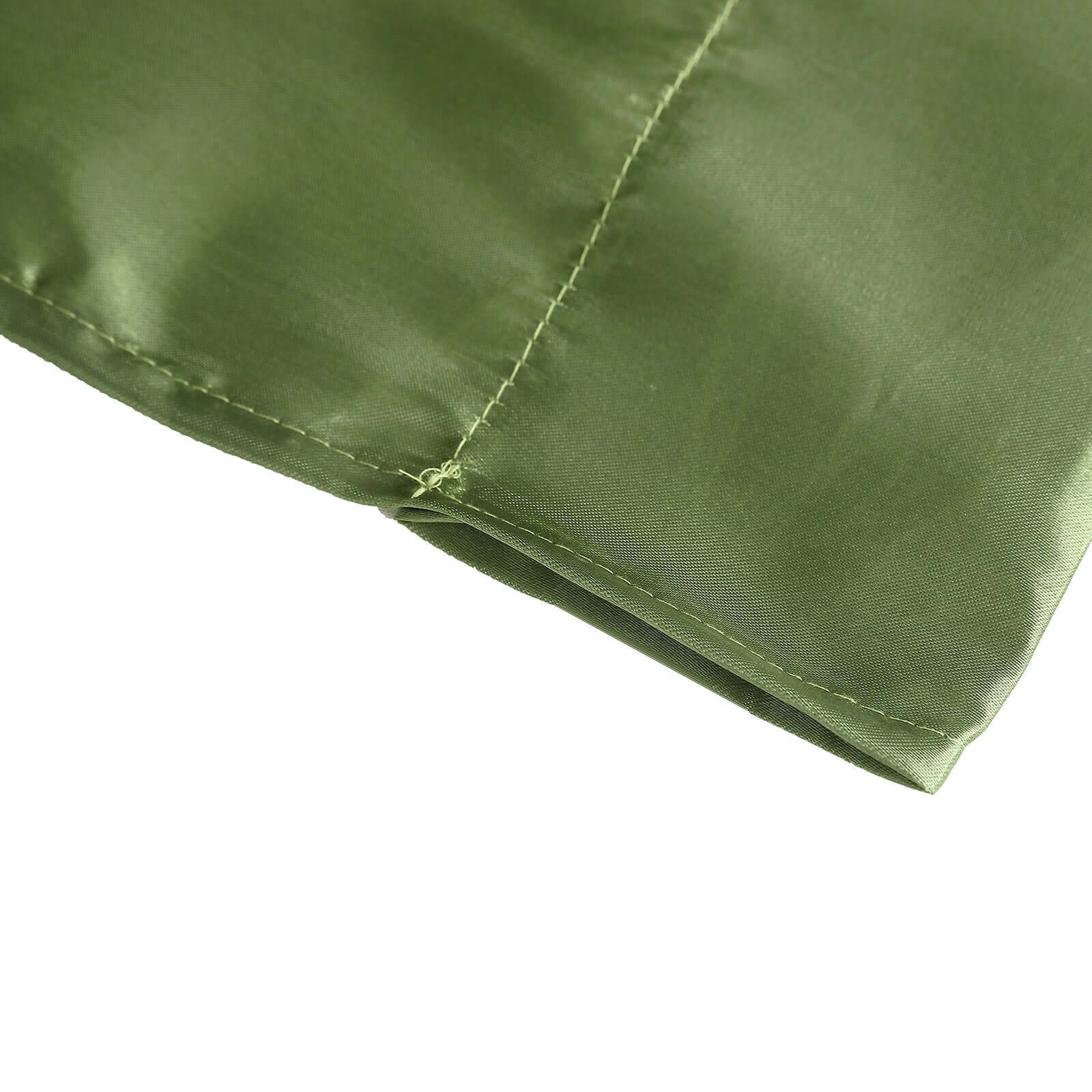 8ft x 10ft Olive Green Satin Event Backdrop Drapes for Various Occasions