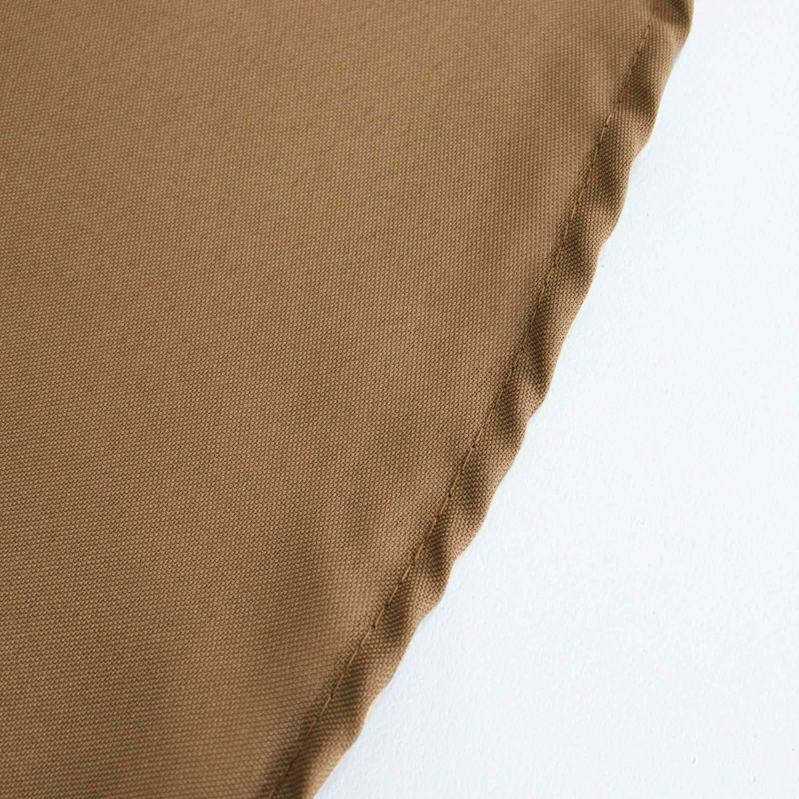 Exclusive Seamless Wrinkle-Resistant Taupe Polyester Tablecloth 90x156