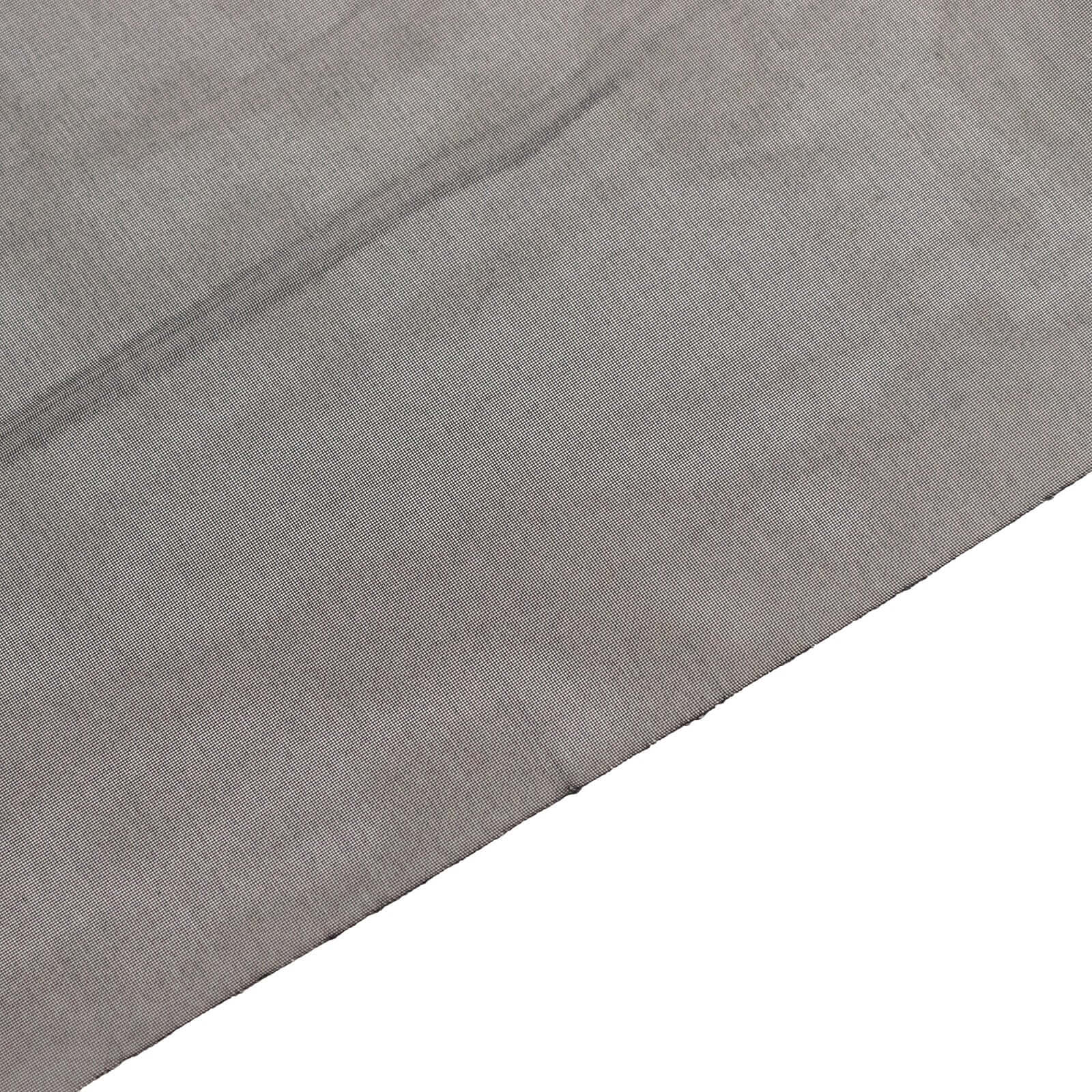 5ft x 32ft Durable Flame-Resistant Premium Black Chiffon Curtain Panel with Rod Pocket