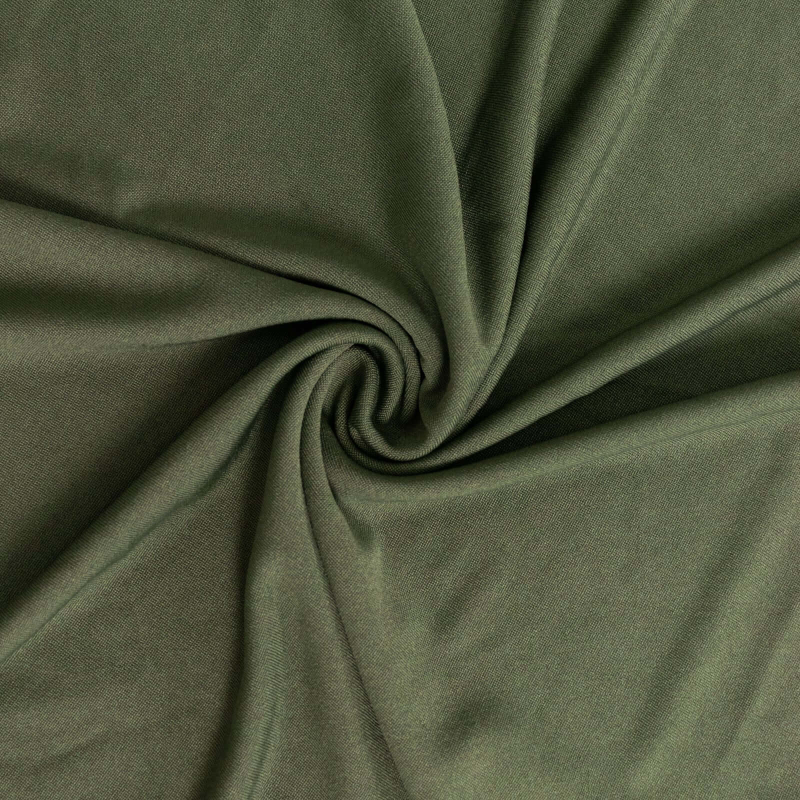 Wrinkle-Free Dusty Sage Green 4-Way Stretch Spandex Event Curtain Drapes, 5ftx14ft with Rod Pockets