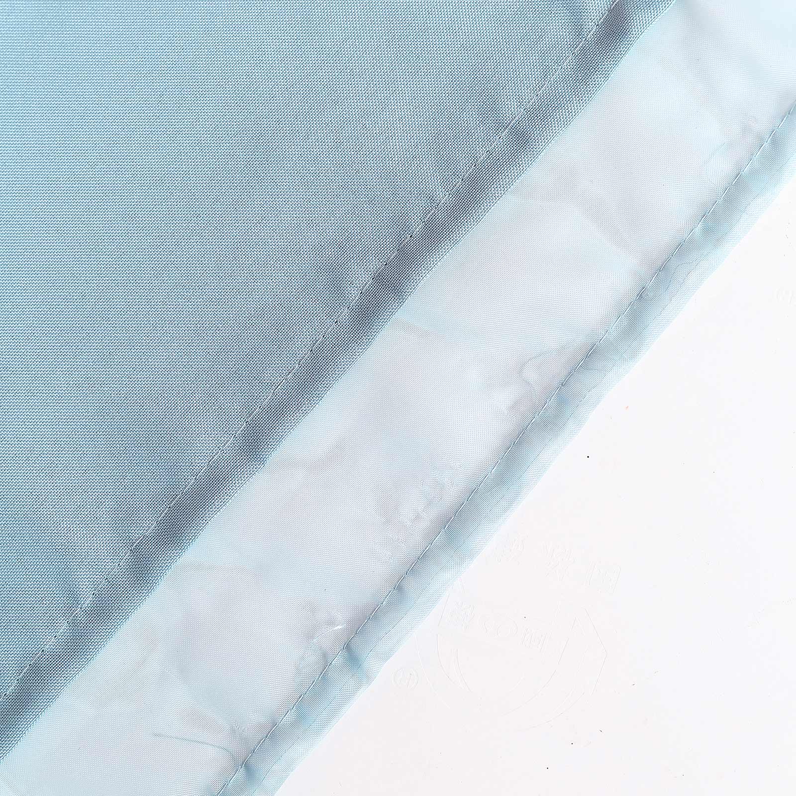 10ftx10ft Dusty Blue Dual - Layer Chiffon Polyester Event Curtain Drapes with Rod Pockets