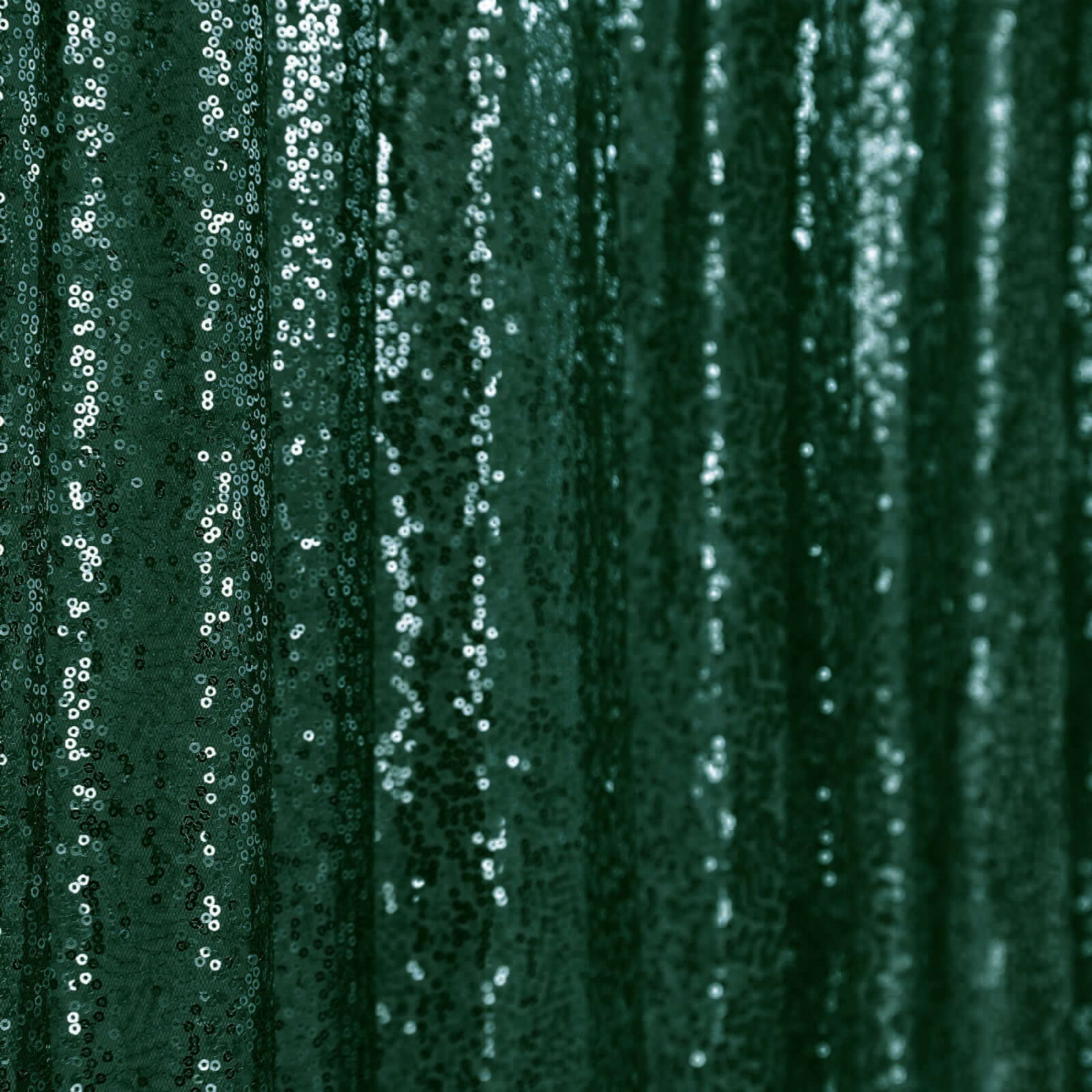 Hunter Emerald Green 8ftx8ft Sequin Event Curtain Drapes - Perfect Backdrop