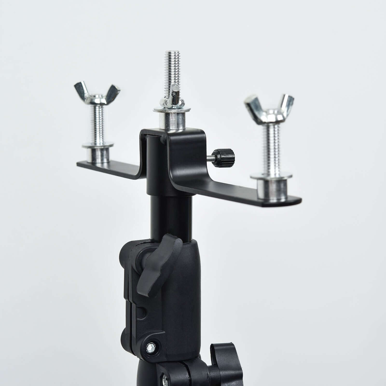 10ft DIY Adjustable Triple Crossbar Kit with Mounting Brackets for Backdrop Stands - Ideal for Studio Use