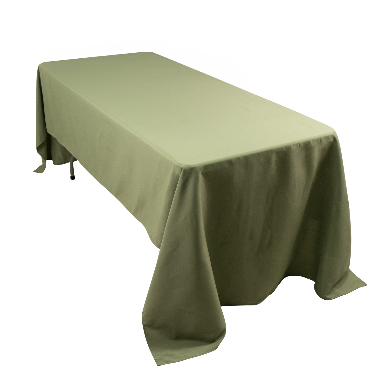 Exclusive 60x126 Dusty Sage Green Polyester Rectangle Tablecloth - Stain-Resistant 220GSM