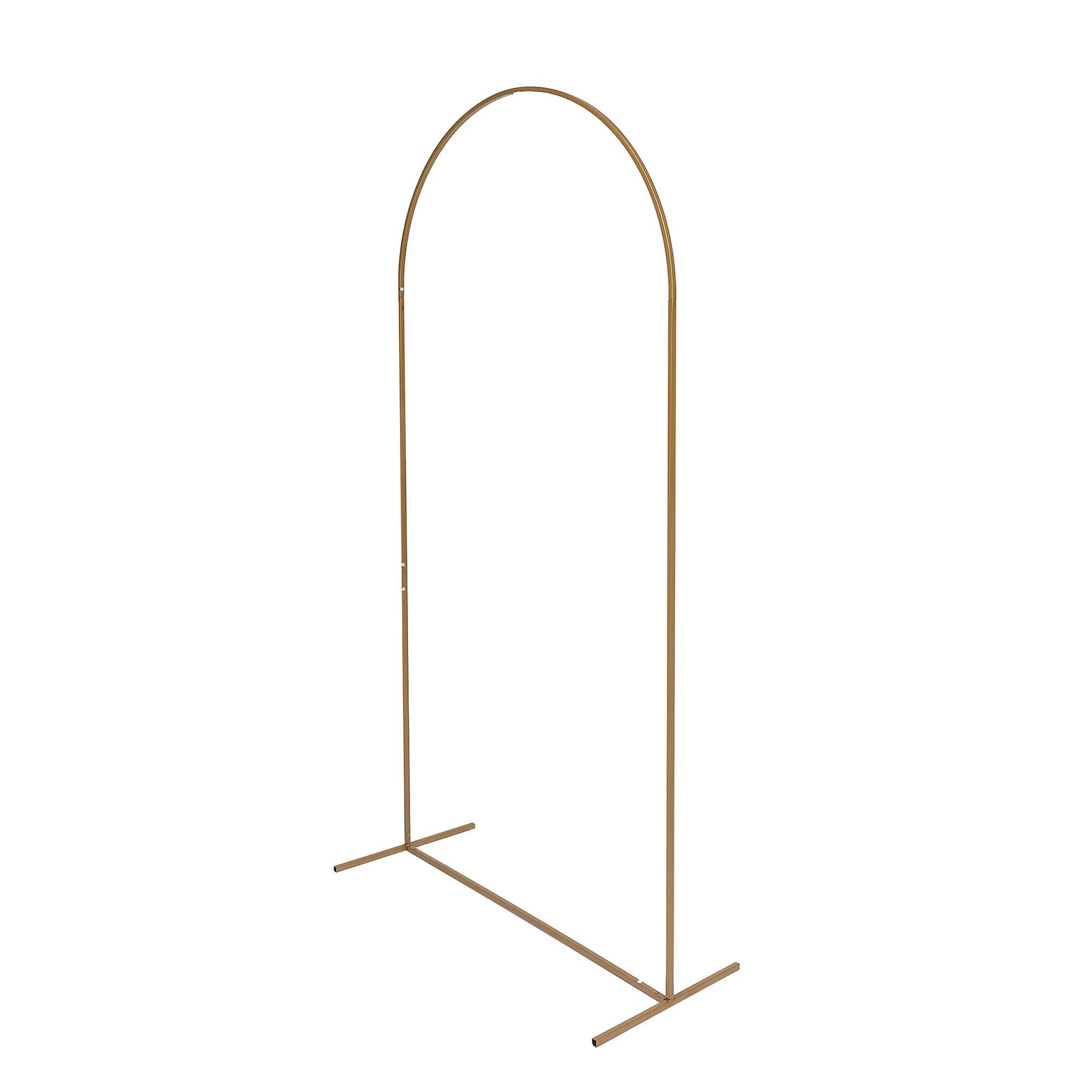 5ft Gold Metal Wedding Arch - Chiara Floral Display Frame with Round Top (Great Deal!)
