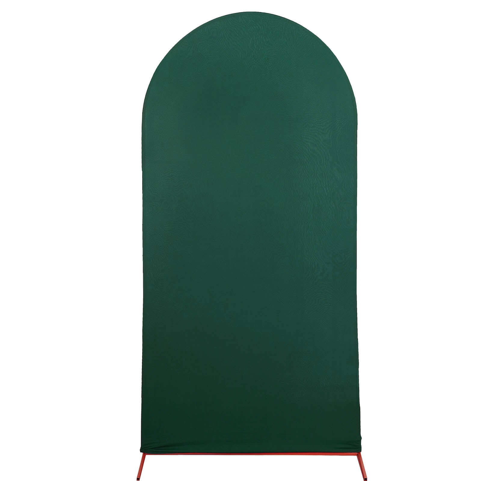 7ft Matte Hunter Emerald Green Spandex Fitted Backdrop Stand Cover for Round Top Wedding Arch - Ideal Decor