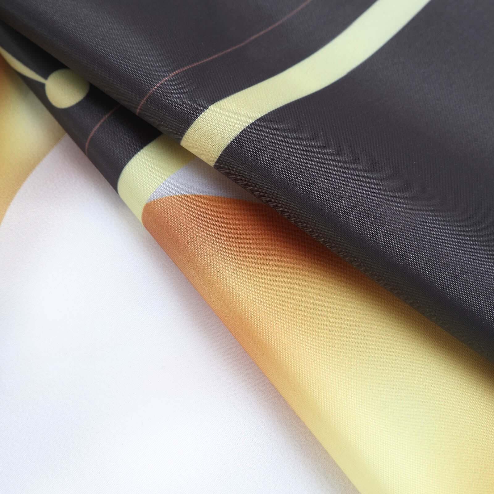 Hot Sale! 6ft x 3ft Black and Gold Polyester Happy Birthday Photo Booth Backdrop Decoration Banner