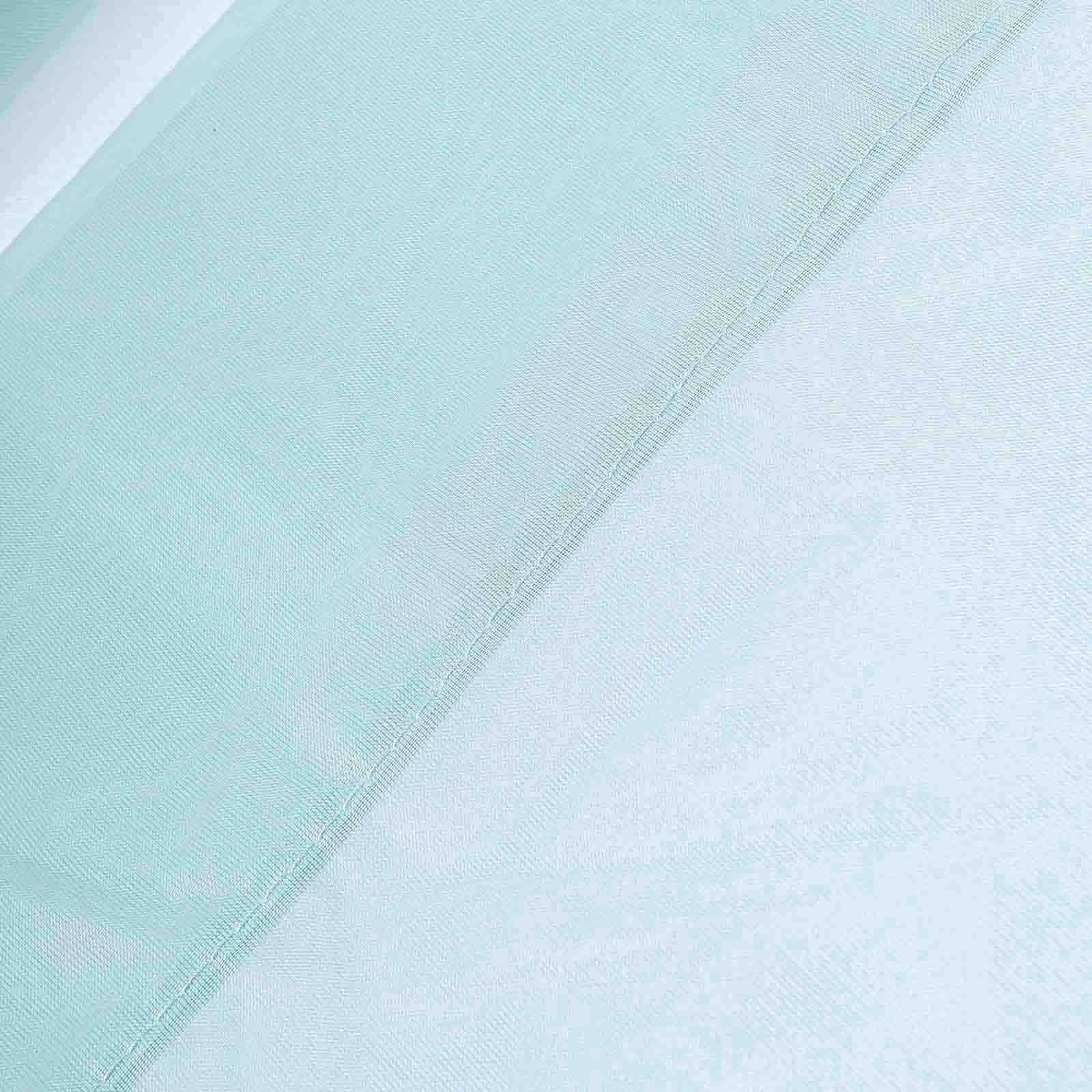 2-Pack Dusty Sage Green Flame-Resistant Chiffon Event Curtains, 10ftx10ft - Great for Events!