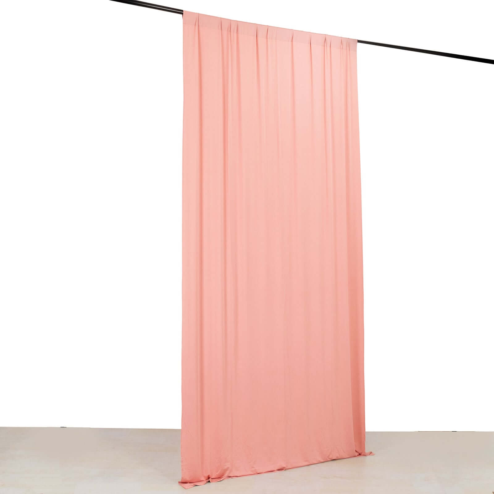 Hot! Dusty Rose 5ftx10ft Wrinkle-Free 4-Way Stretch Spandex Event Curtain with Rod Pockets