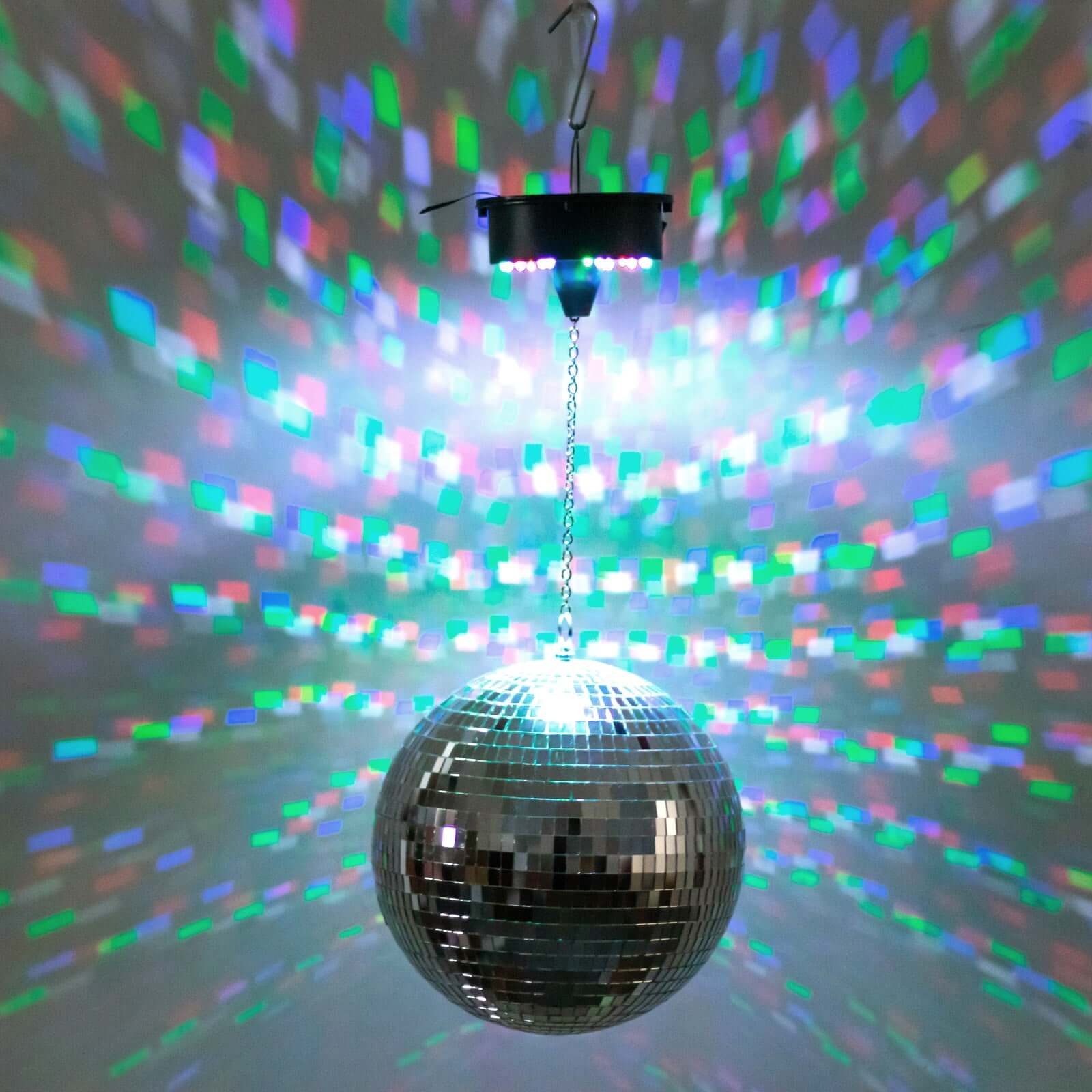 Hot Sale! 18-LED Rotating Heavy-Duty Battery-Operated Motor for Hanging Mirror Disco Balls, 5 RPM with 8-Foot Chain