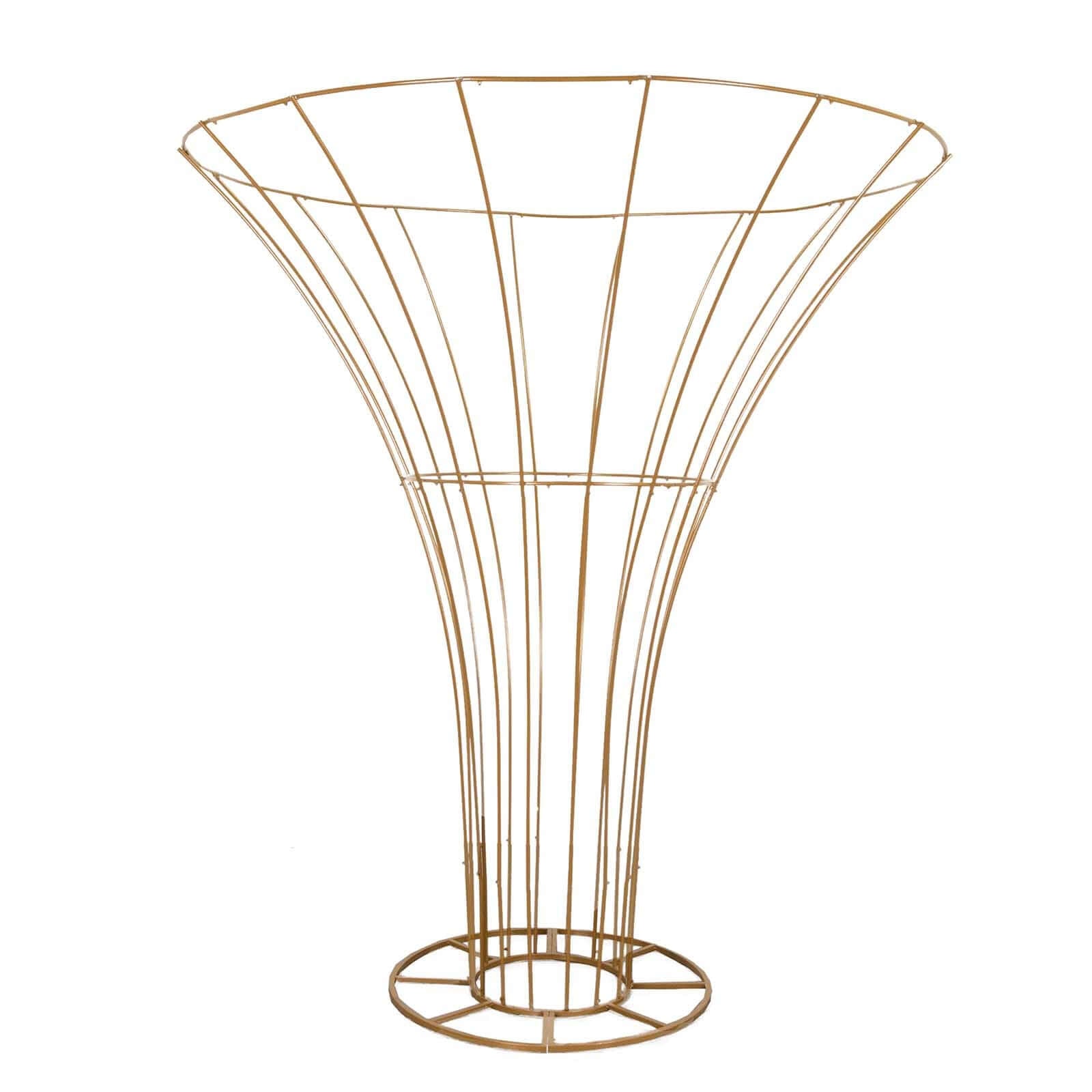 6.5ft Gold Blossom - Style Metal Floor Standing Wedding Floral Display Pedestal