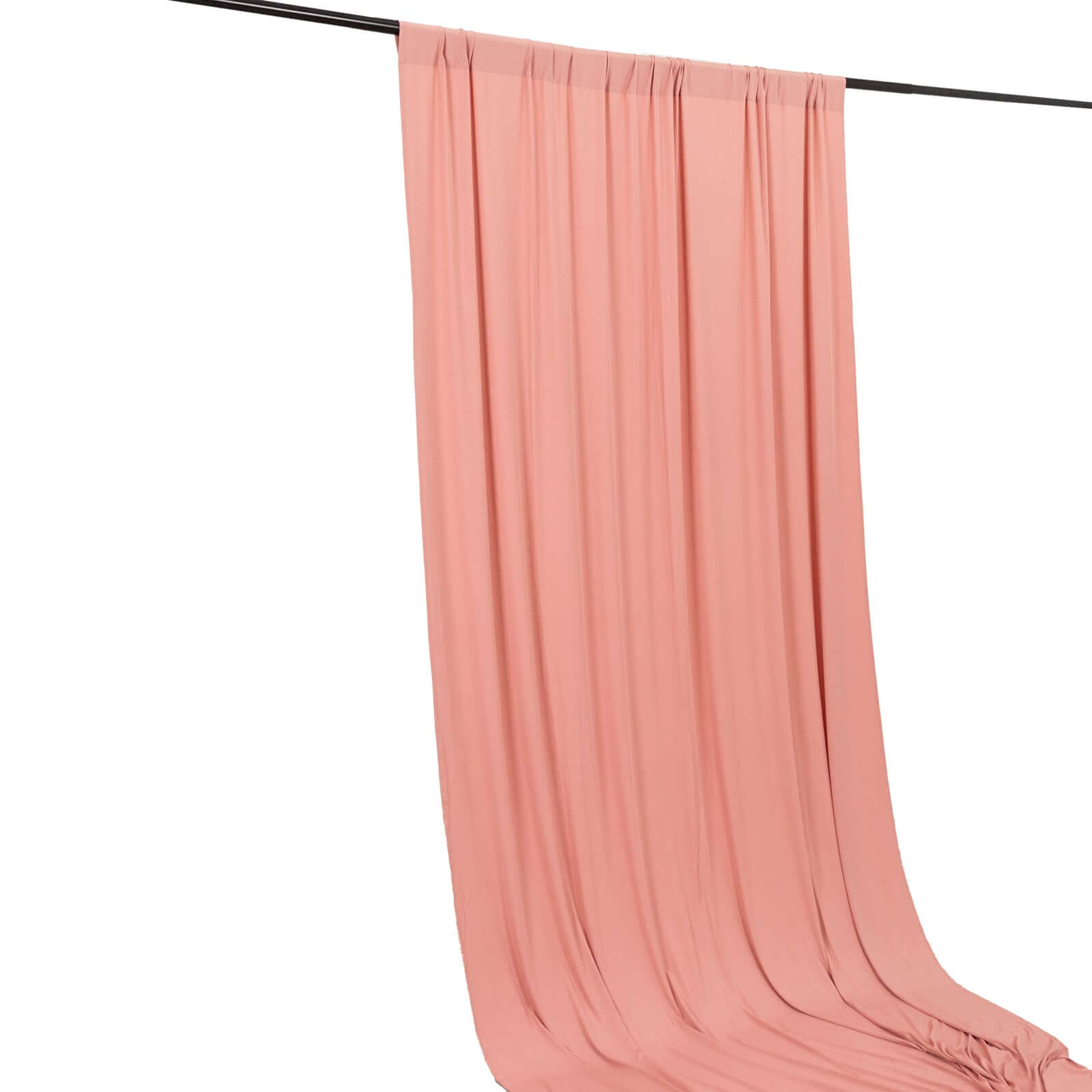 Hot! Dusty Rose 5ftx10ft Wrinkle-Free 4-Way Stretch Spandex Event Curtain with Rod Pockets