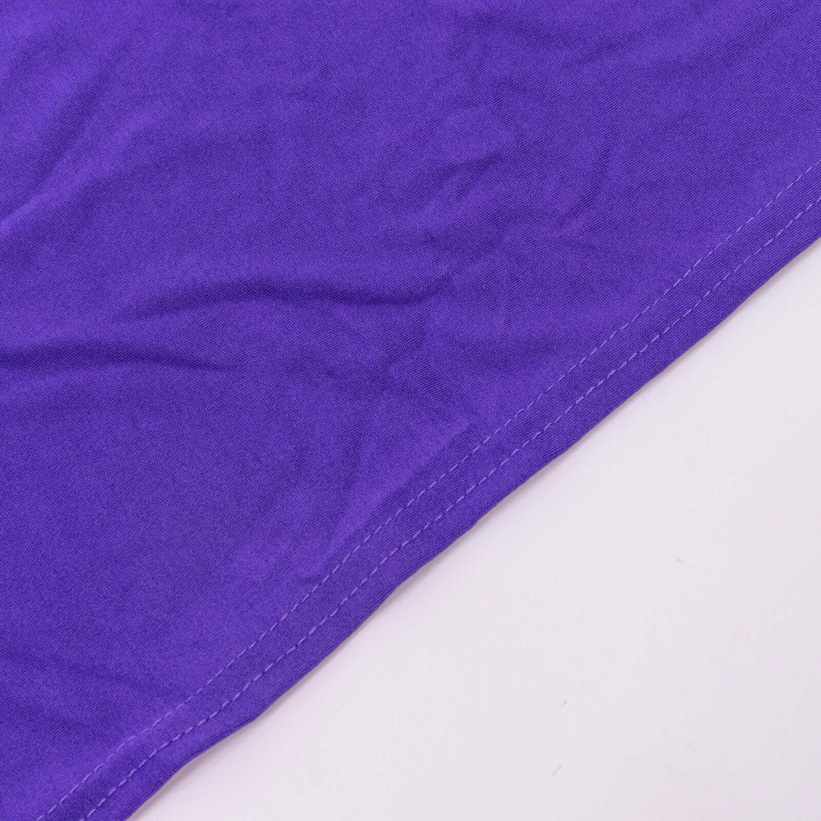 Custom-Fitted Set of 4 Matte Purple Spandex Half Moon Wedding Arch Backdrop Covers