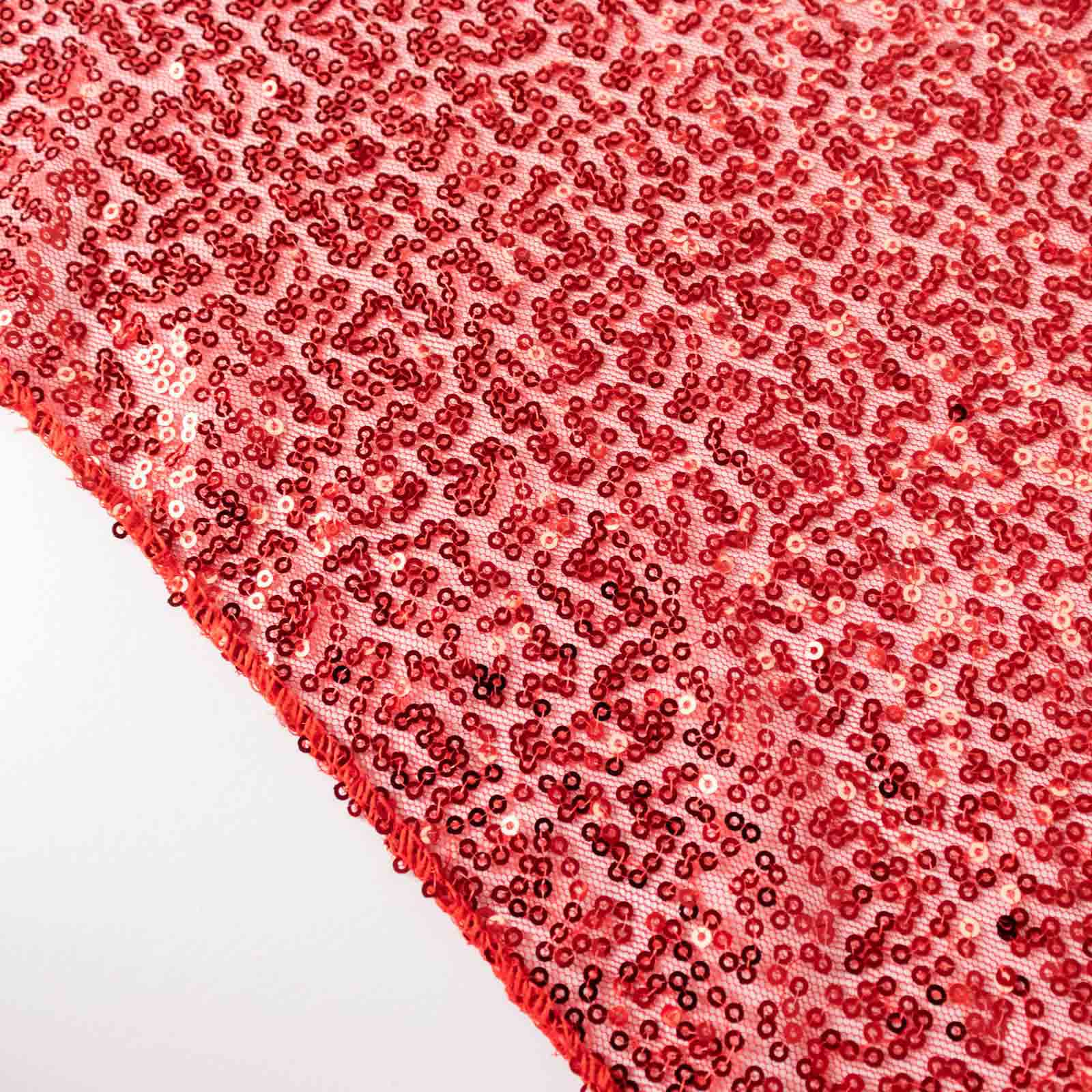 Hot Sale! 2 Pack 8ftx2ft Red Sequin Event Curtain Drapes with Rod Pockets for Stunning Backdrops