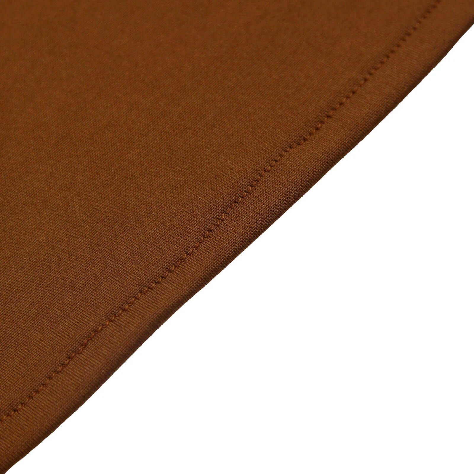6ft Cinnamon Brown Spandex Fitted Cover for Round Top Wedding Arch - Ideal Decor