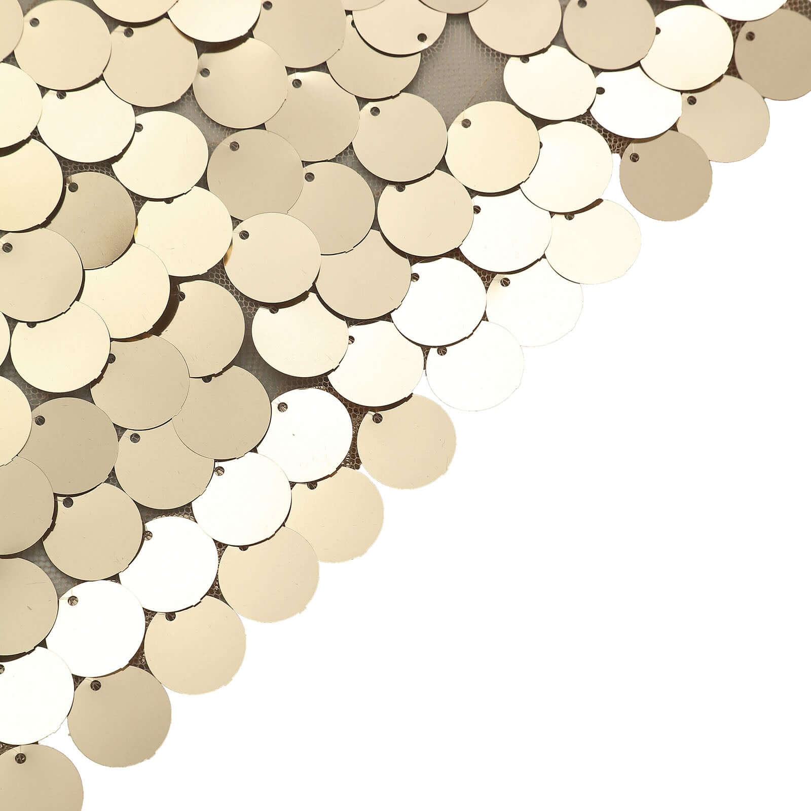 Get This 5ft Double-Sided Champagne Sparkly Sequin Cover for Your Round Top Wedding Arch