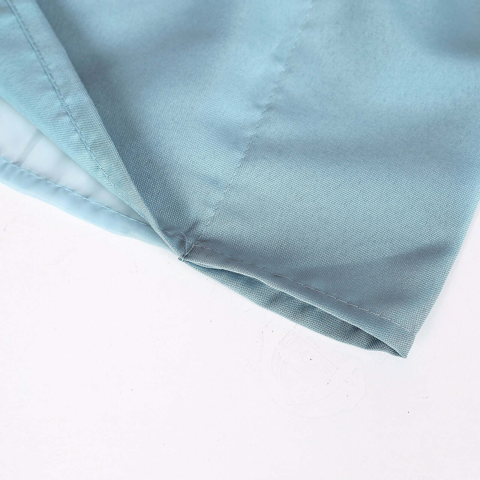 10ftx10ft Dusty Blue Dual - Layer Chiffon Polyester Event Curtain Drapes with Rod Pockets
