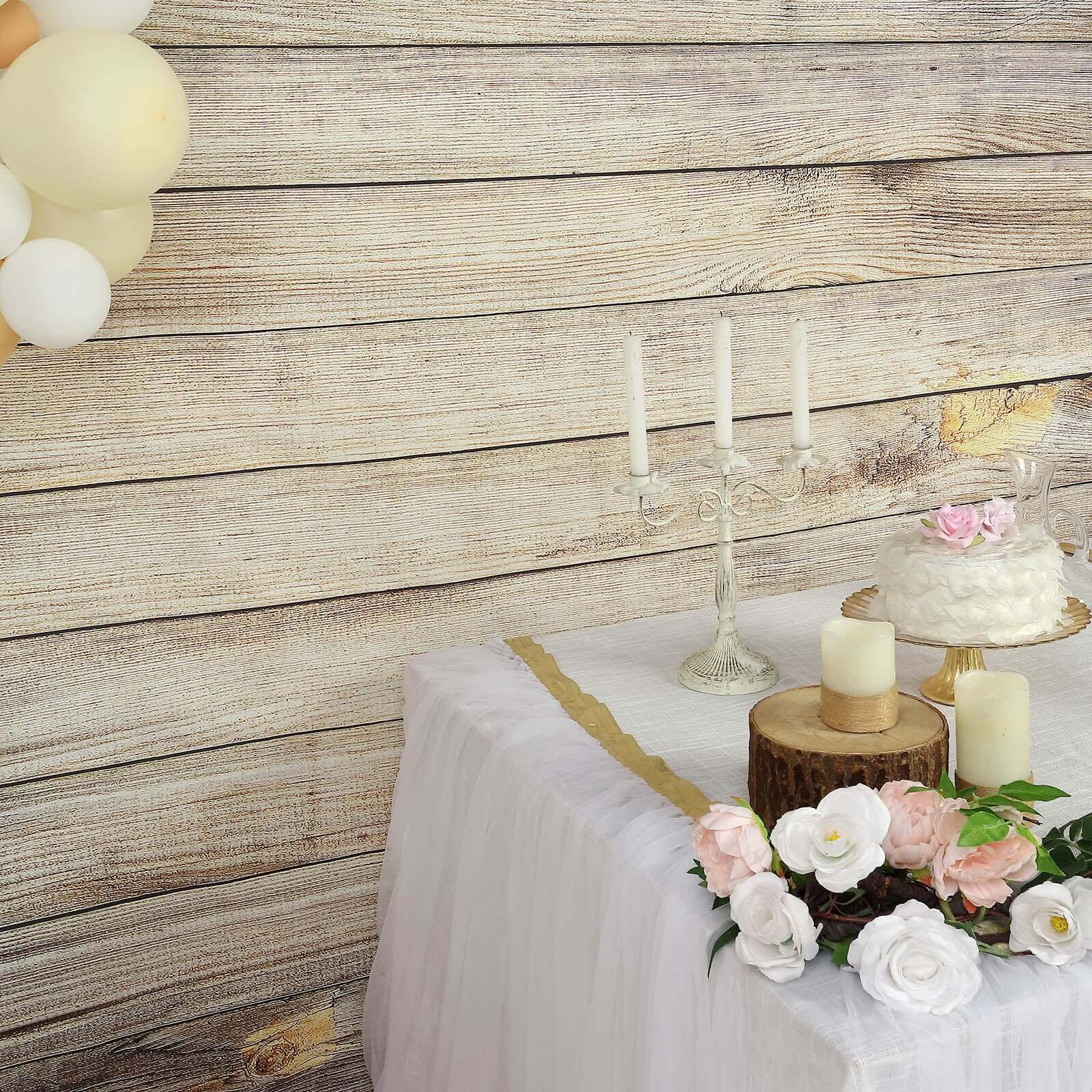 Get This 8ftx8ft Natural Vintage Wood Print Vinyl Photography Backdrop for Your Next Shoot