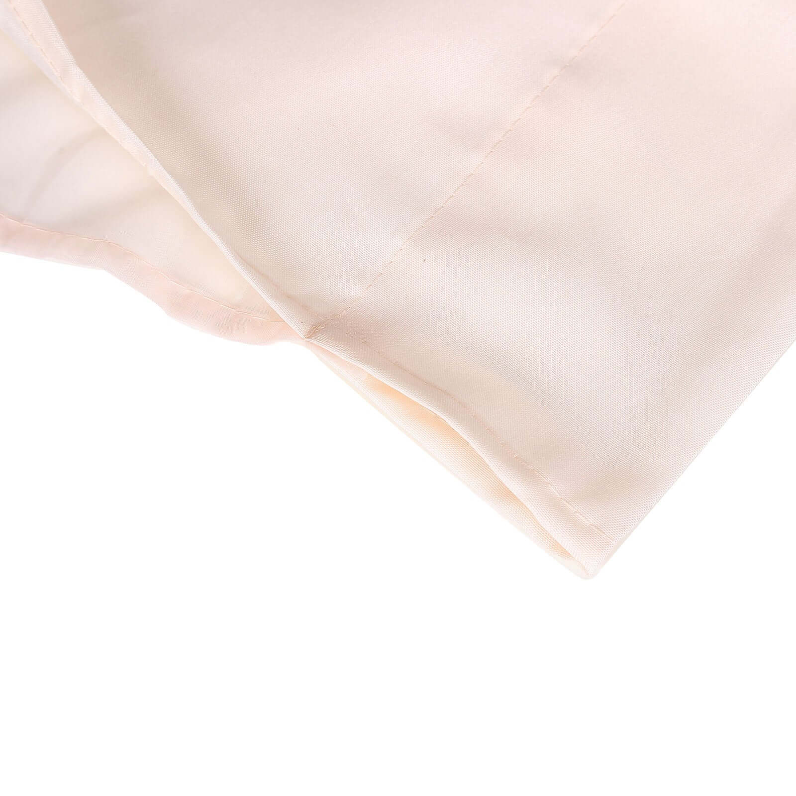 Hot Sale! 10ftx10ft Blush Dual - Layer Chiffon & Polyester Event Curtain Drapes with Rod Pockets