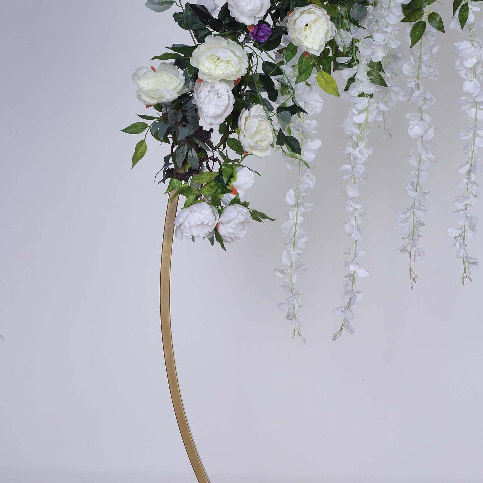 7.5ft Gold Heavy Duty Metal Round Wedding Arch Stand - Ideal for Photos