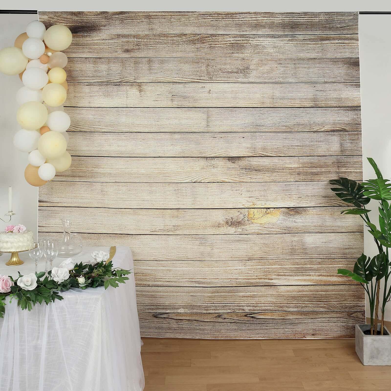 Get This 8ftx8ft Natural Vintage Wood Print Vinyl Photography Backdrop for Your Next Shoot