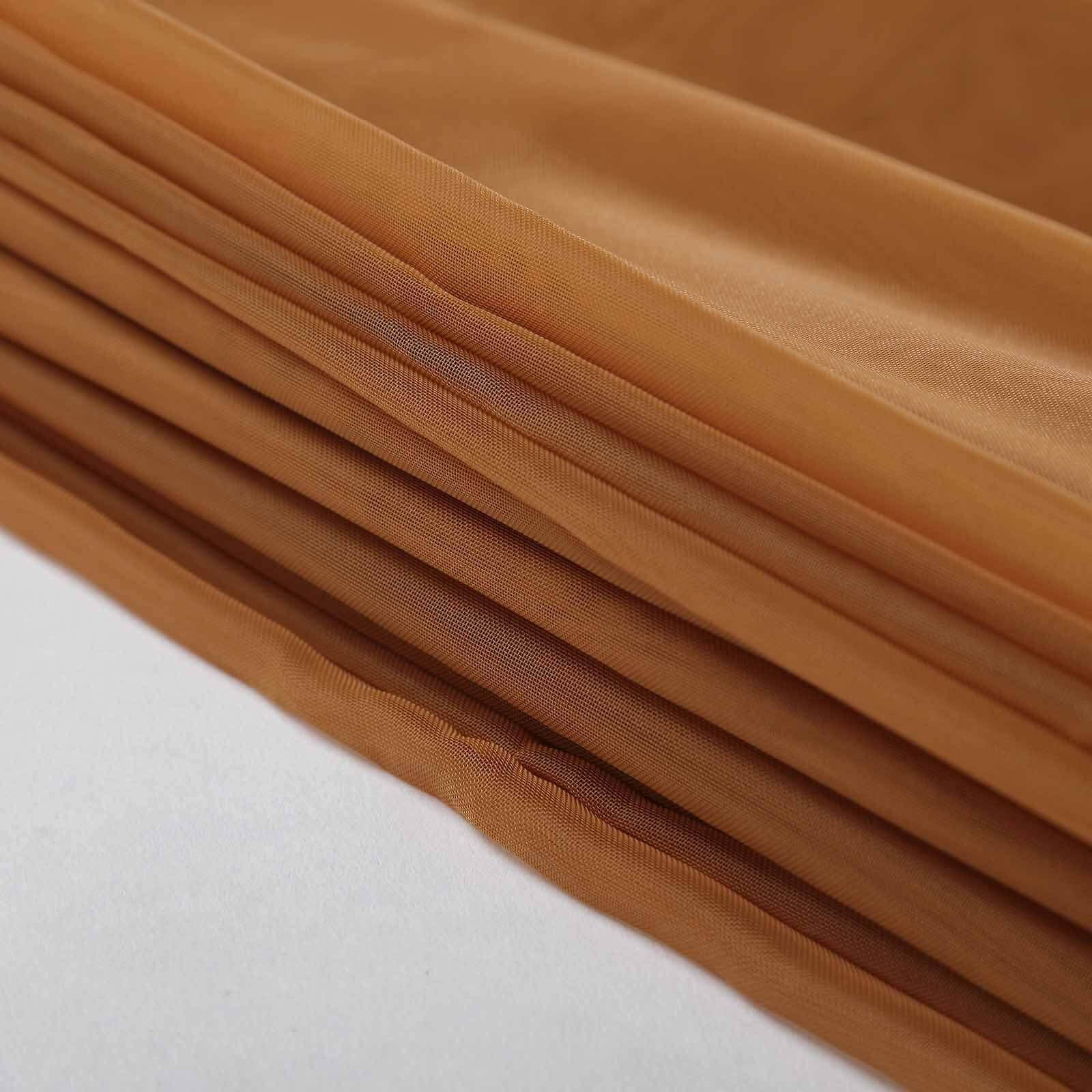 Get Durable 10ft x 30ft Gold Flame - Resistant Ceiling Drape Panels