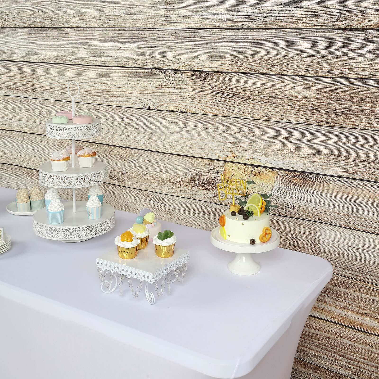 Get This 8ftx8ft Natural Vintage Wood Print Vinyl Photography Backdrop for Your Next Shoot