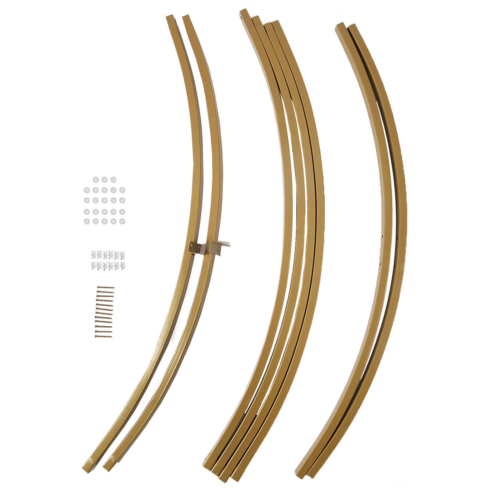 7.5ft Gold Heavy Duty Metal Round Wedding Arch Stand - Ideal for Photos