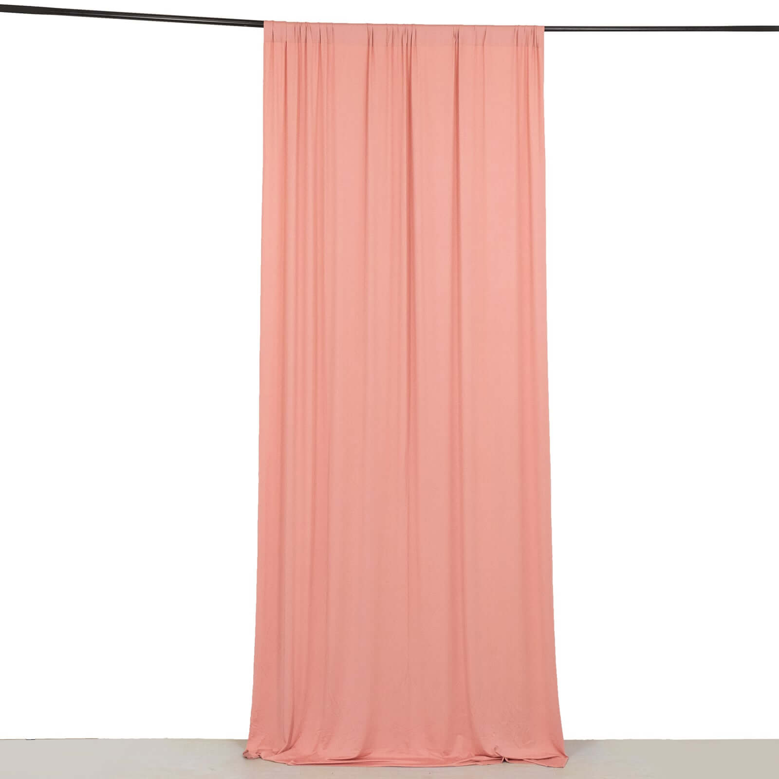 Hot! Dusty Rose 5ftx10ft Wrinkle-Free 4-Way Stretch Spandex Event Curtain with Rod Pockets