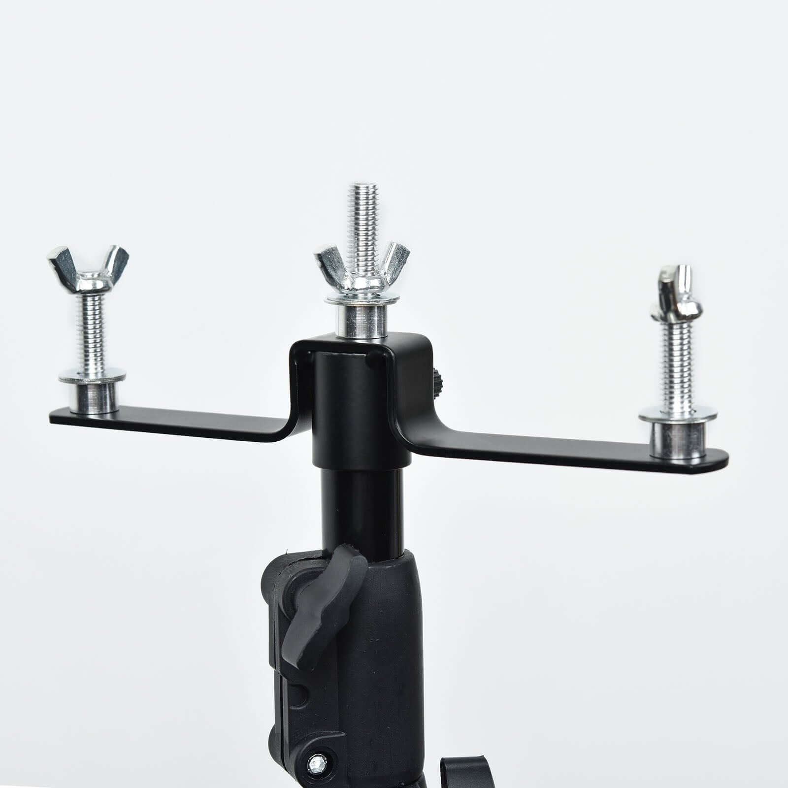 10ft DIY Adjustable Triple Crossbar Kit with Mounting Brackets for Backdrop Stands - Ideal for Studio Use