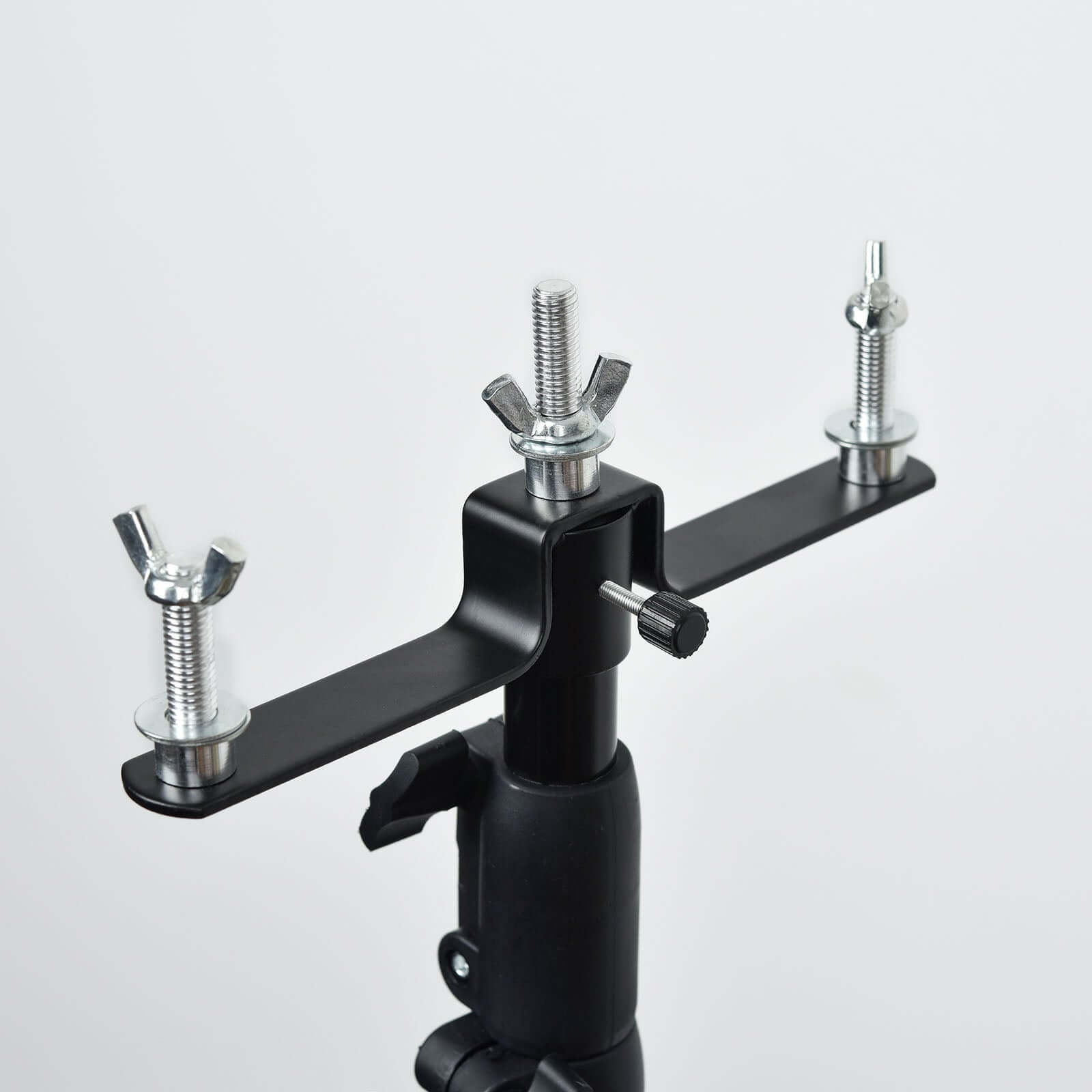 10ft DIY Adjustable Triple Crossbar Kit with Mounting Brackets for Backdrop Stands - Ideal for Studio Use