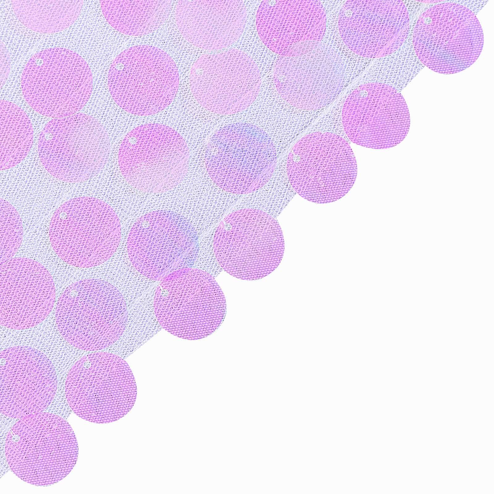 8ft by 8ft Iridescent Payette Big Sequin Event Drapes for Backdrop