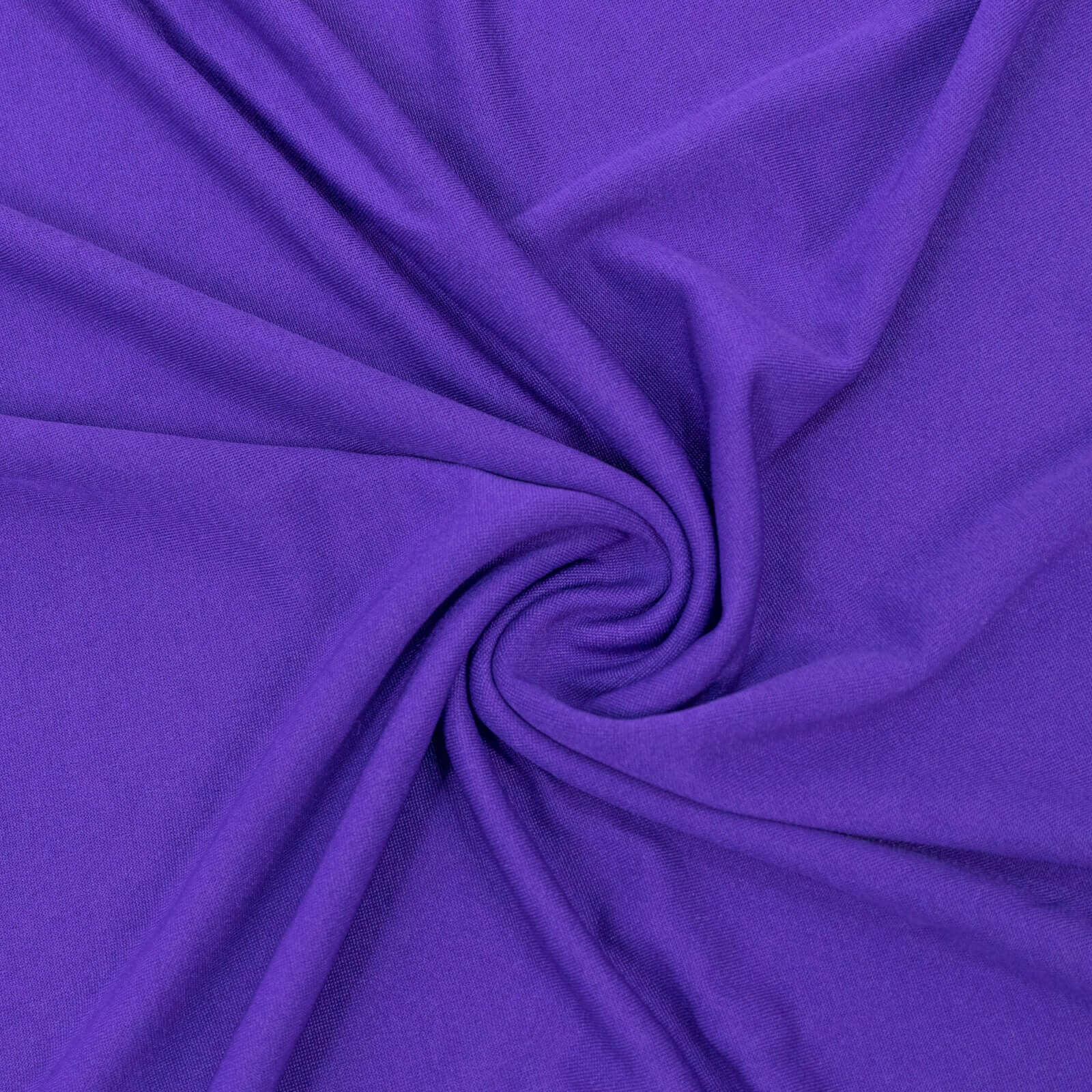 Custom-Fitted Set of 4 Matte Purple Spandex Half Moon Wedding Arch Backdrop Covers