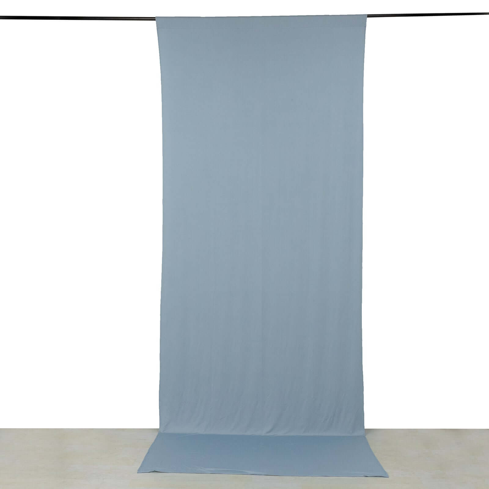 Hot! Dusty Blue 4-Way Stretch Spandex Wrinkle-Free Event Curtain - 5ftx12ft