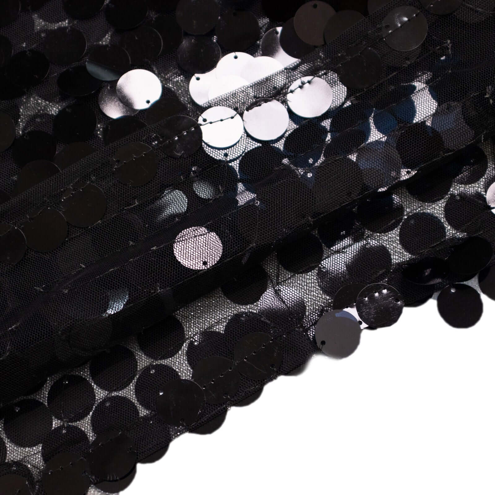 Hot Sale! 6ft Black Double-Sided Payette Sequin Wedding Arch Cover for Half Moon Backdrop Stand