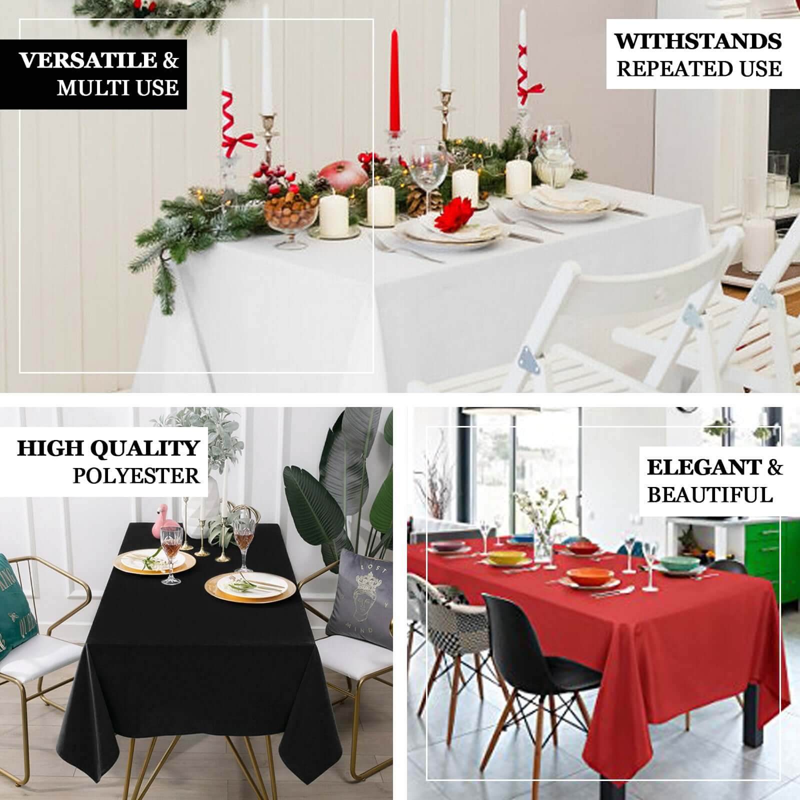 Hot! Sage Green 60x126 Polyester Rectangle Tablecloth - 220GSM Stain-Resistant