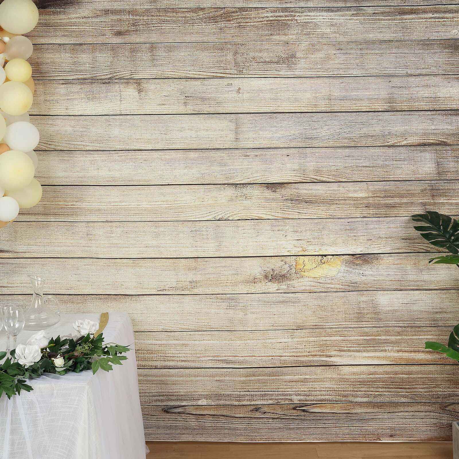 Get This 8ftx8ft Natural Vintage Wood Print Vinyl Photography Backdrop for Your Next Shoot