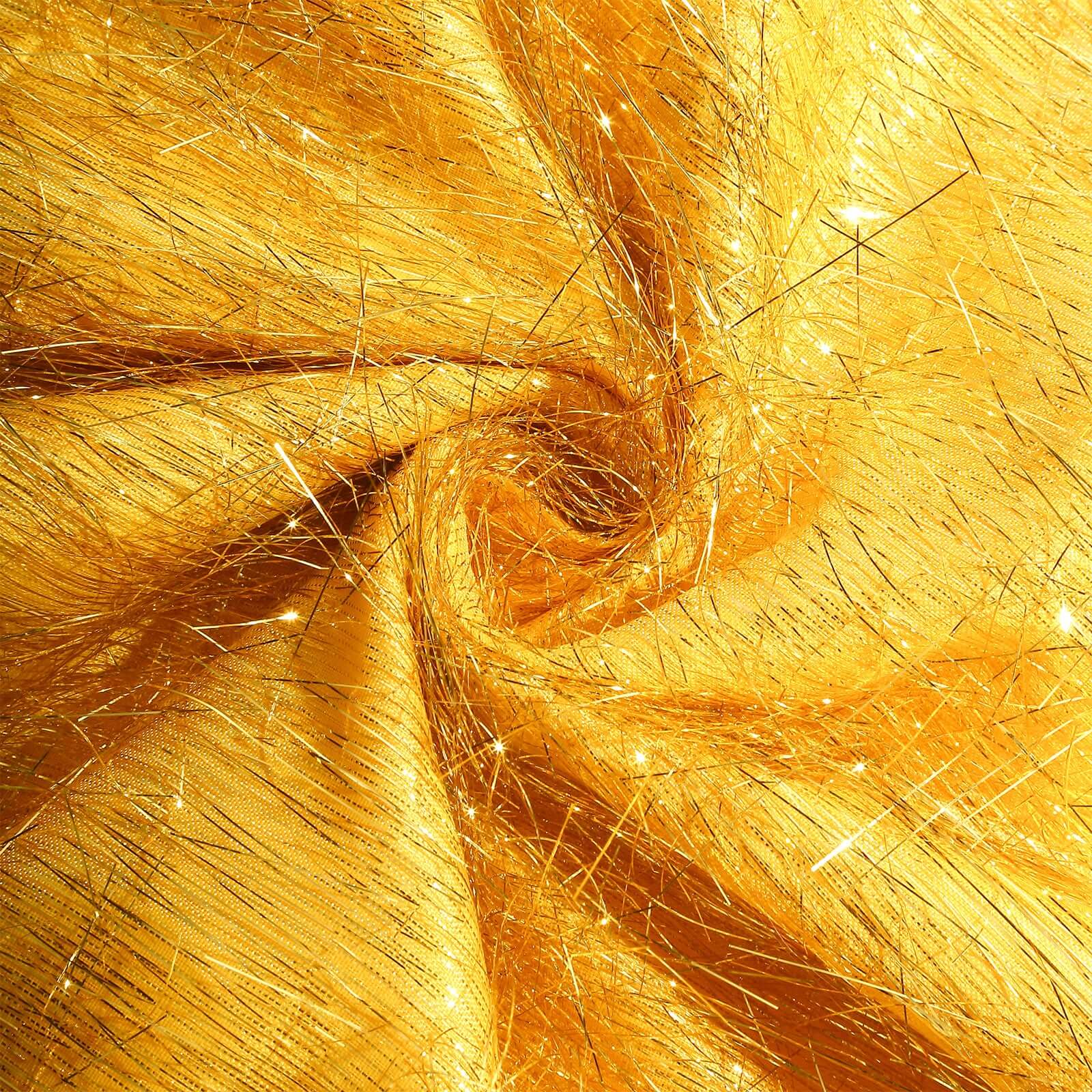 Get 3-Piece Gold Metallic Fringe Chiara Wedding Arch Covers - 5ft, 6ft, 7ft