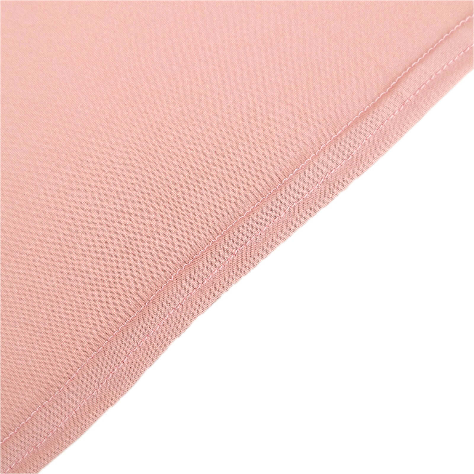 Customizable Set of 4 Dusty Rose Spandex Half - Moon Wedding Arch Backdrop Covers in Various Sizes